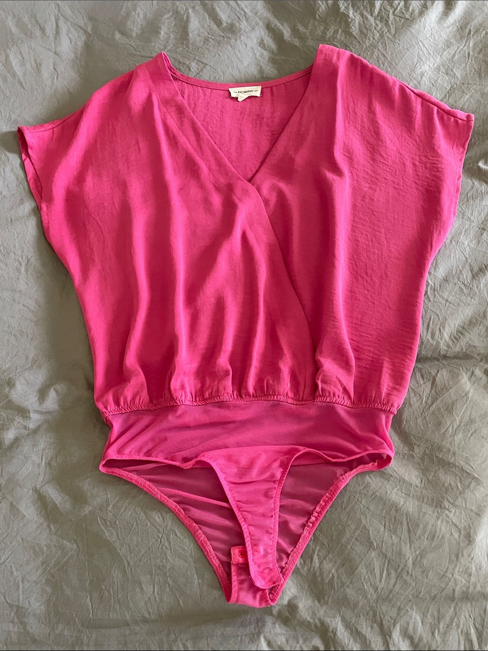 eesome Hot Pink One-Piece Bodysuit